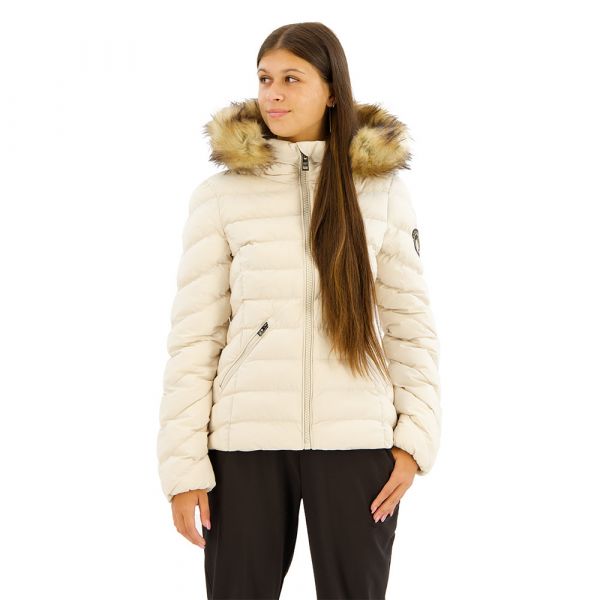 Superdry para Mulher Casaco Bege Fuji S