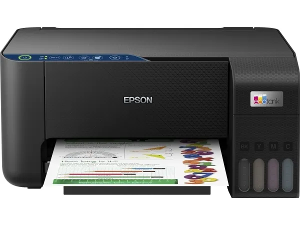 Epson EcoTank ET-2861 - Multifunktionsprinter - farve - blækprinter - ITS - A4 (medie) - op til 10 spm (udskriver) - 100 ark - Wi-Fi, USB - sort