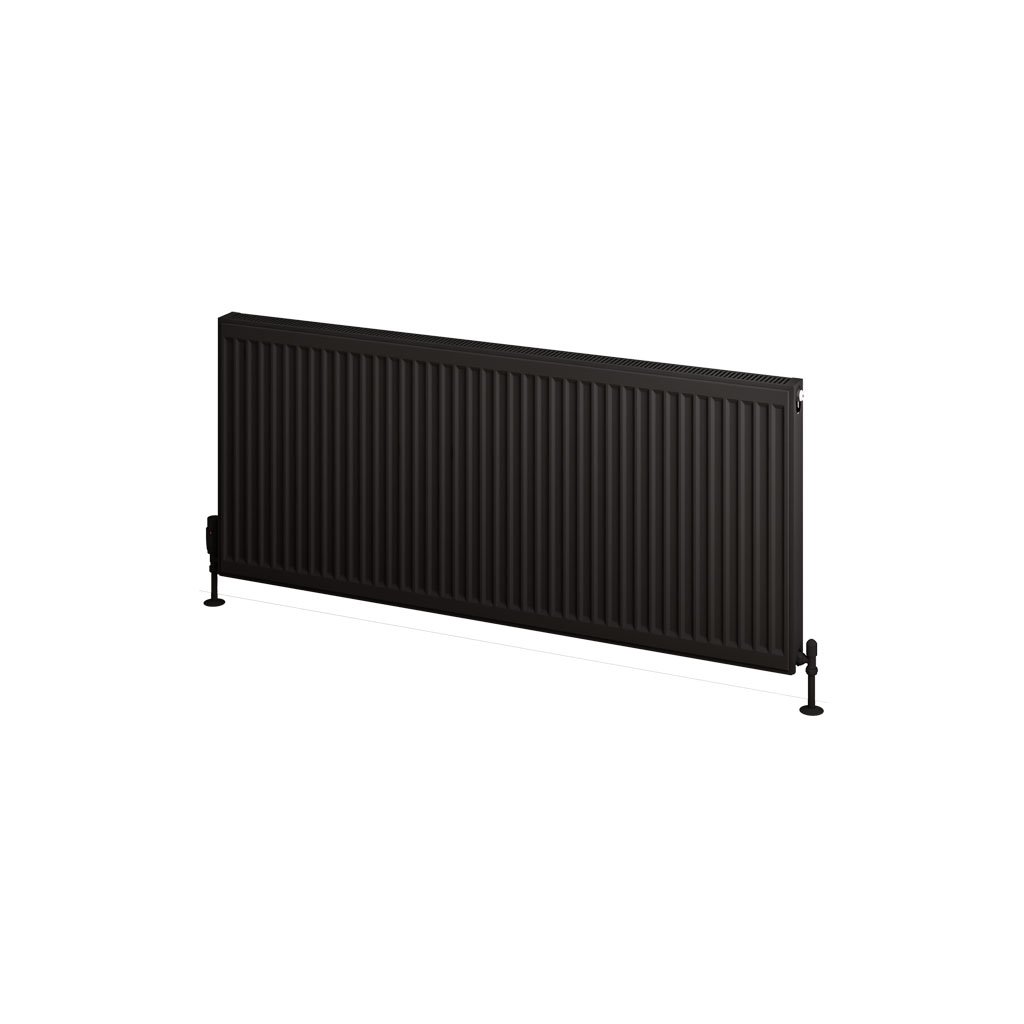 Eastbrook Type 11 paneelradiator 140x60cm 1637W zwart mat