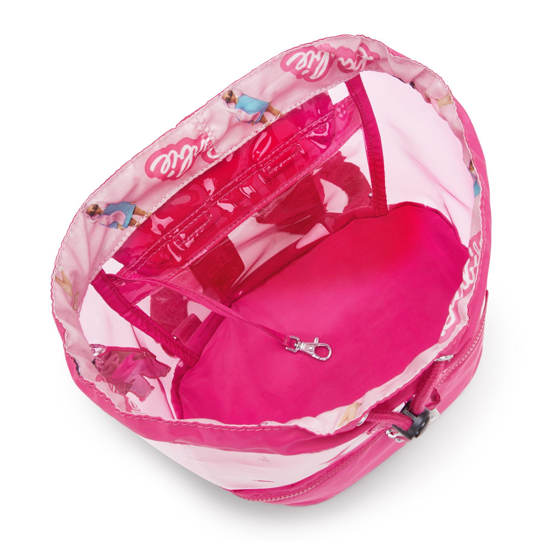 DARLEE Sac à dos Barbie™ moyen avec deux compartiments principaux - Power Pink Transpant