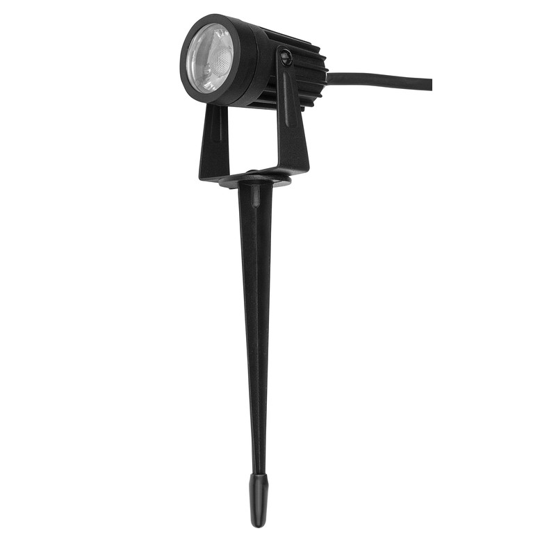 Luceco LED Tuinspot met grondpen IP66 3W 200lm 4000K Zwart
