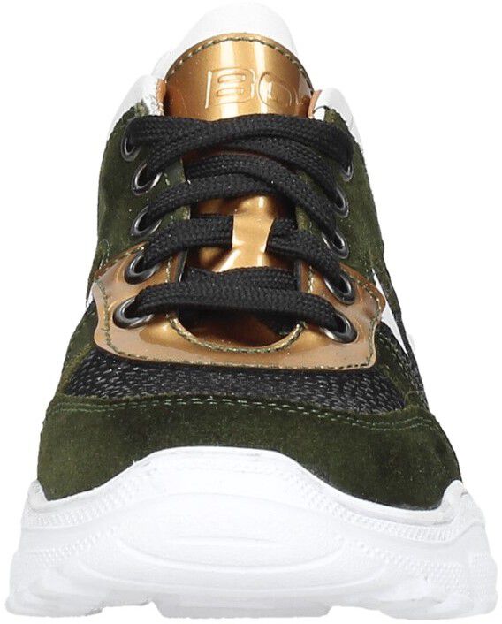 Braqeez Meisjes veterschoenen groen