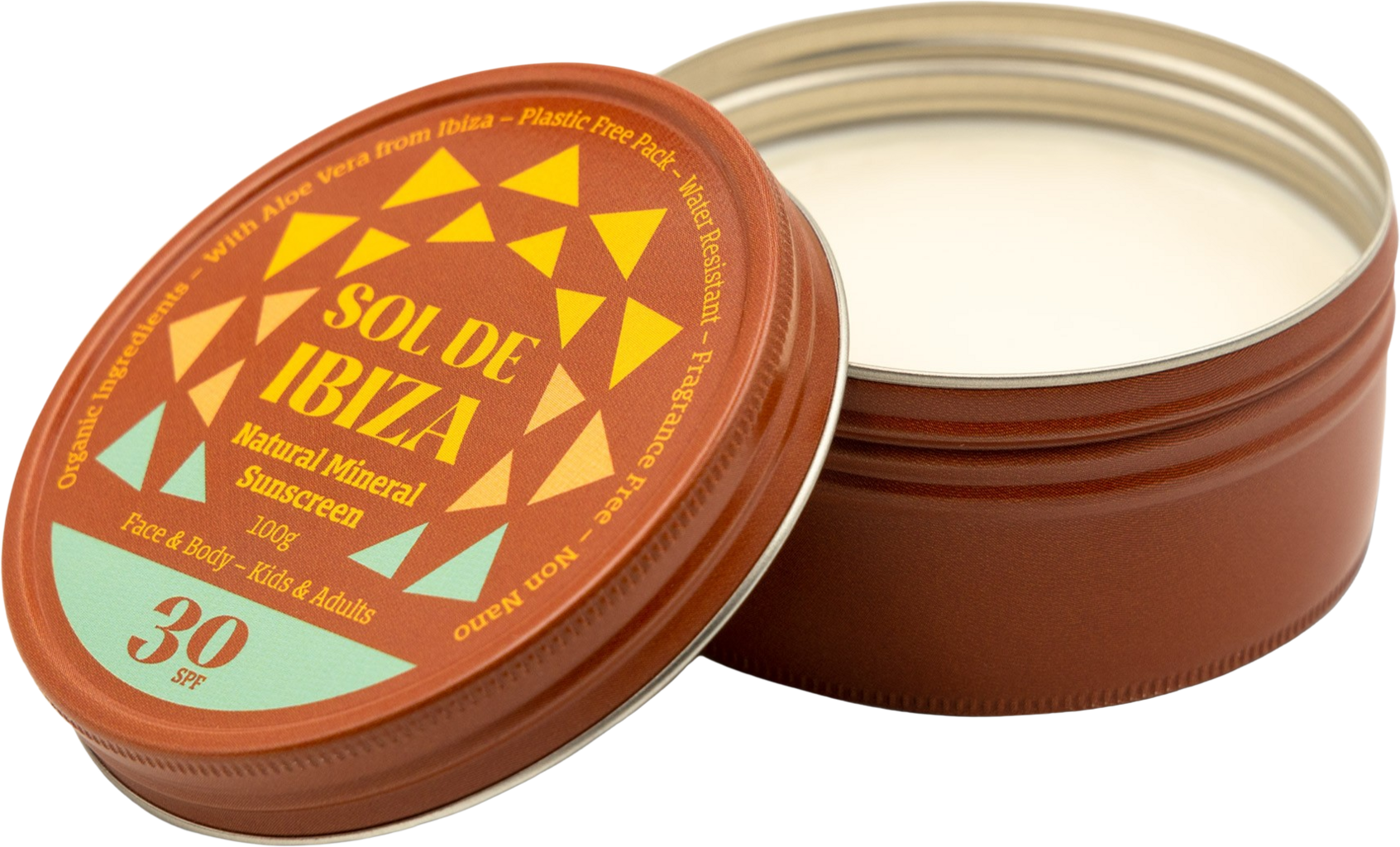 Sol de Ibiza  Natural Mineral Sunscreen LSF 30, 100 g