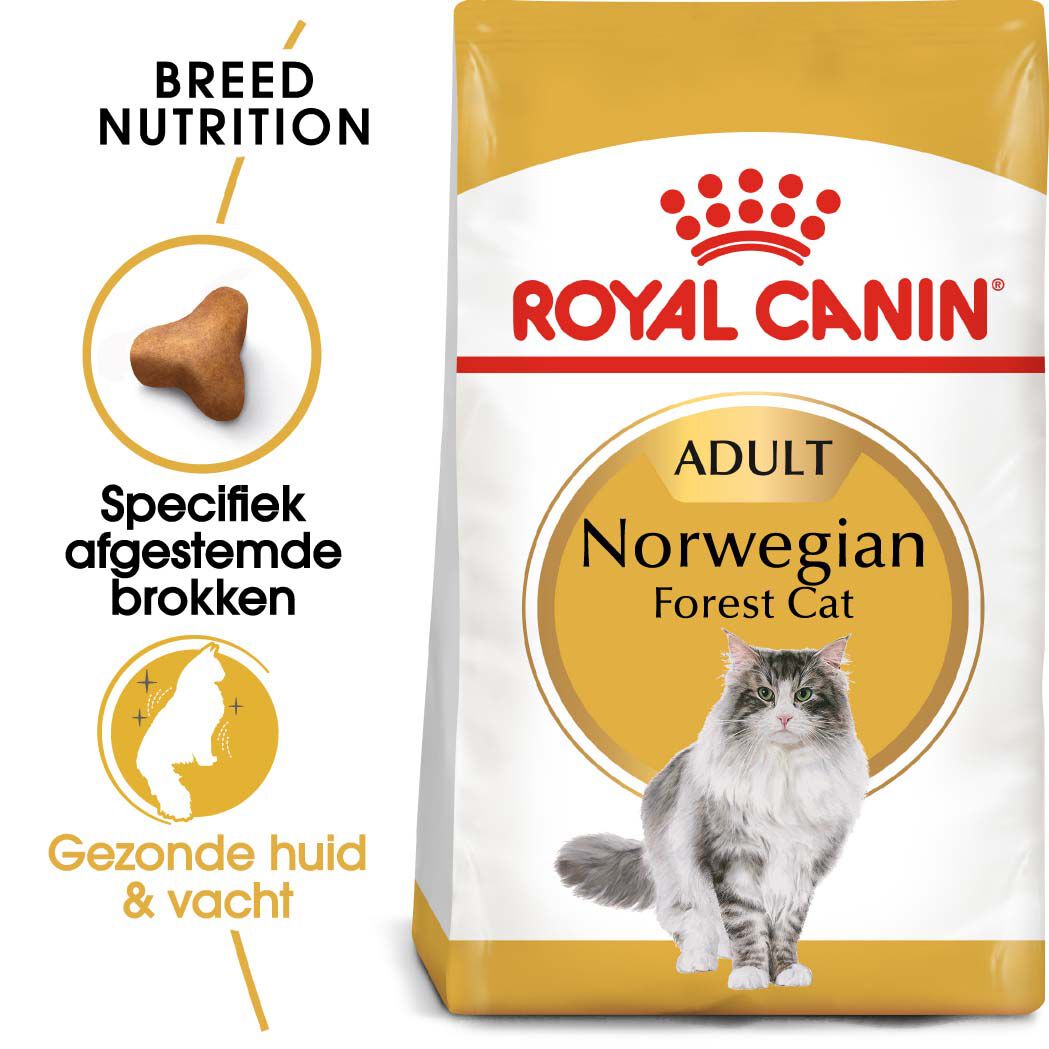 Royal Canin Noorse Boskat Adult - Kattenvoer - 10 Kilogram - Gevogelte