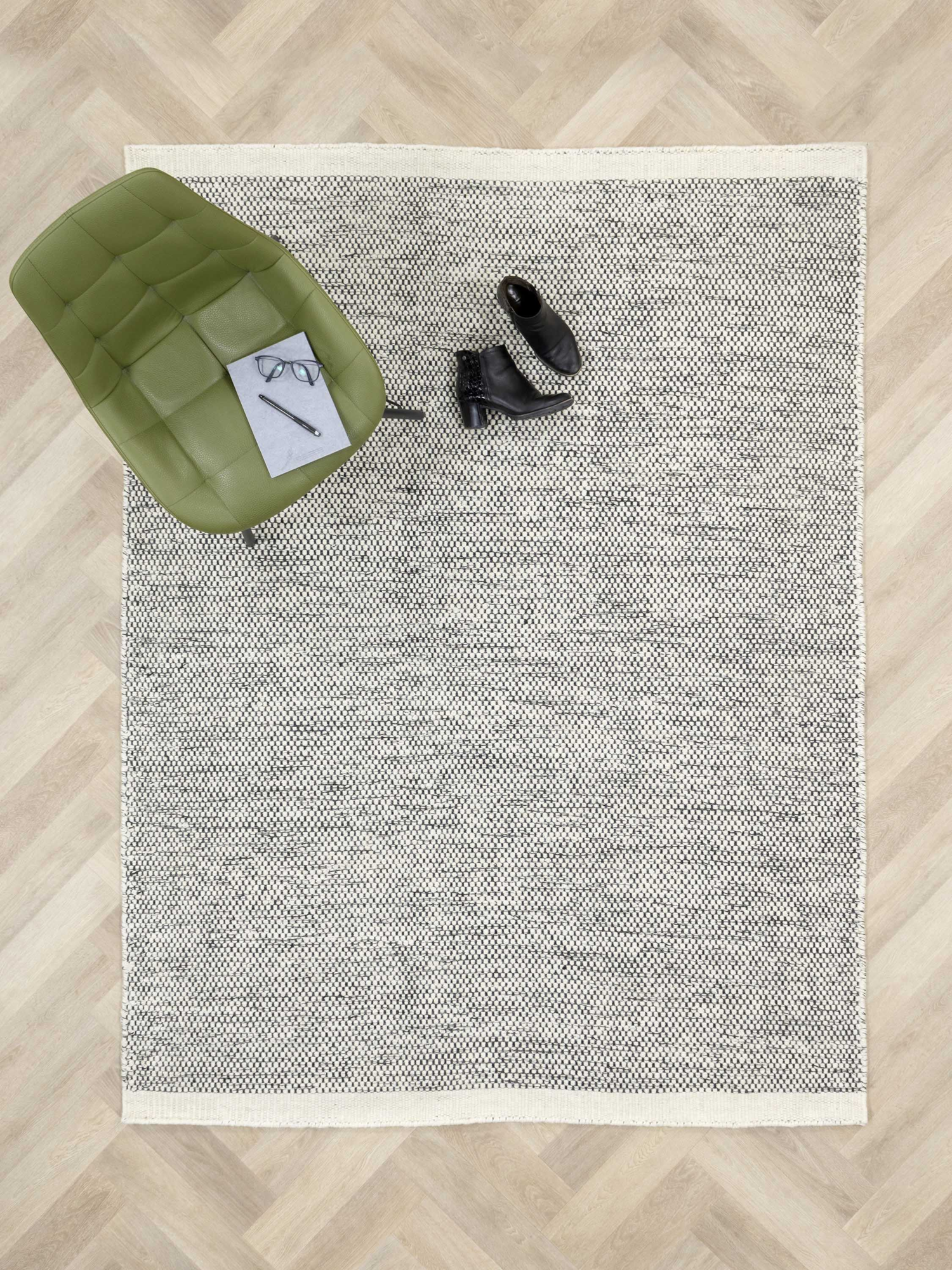 Vloerkleed Teppe black/white 160x230 cm