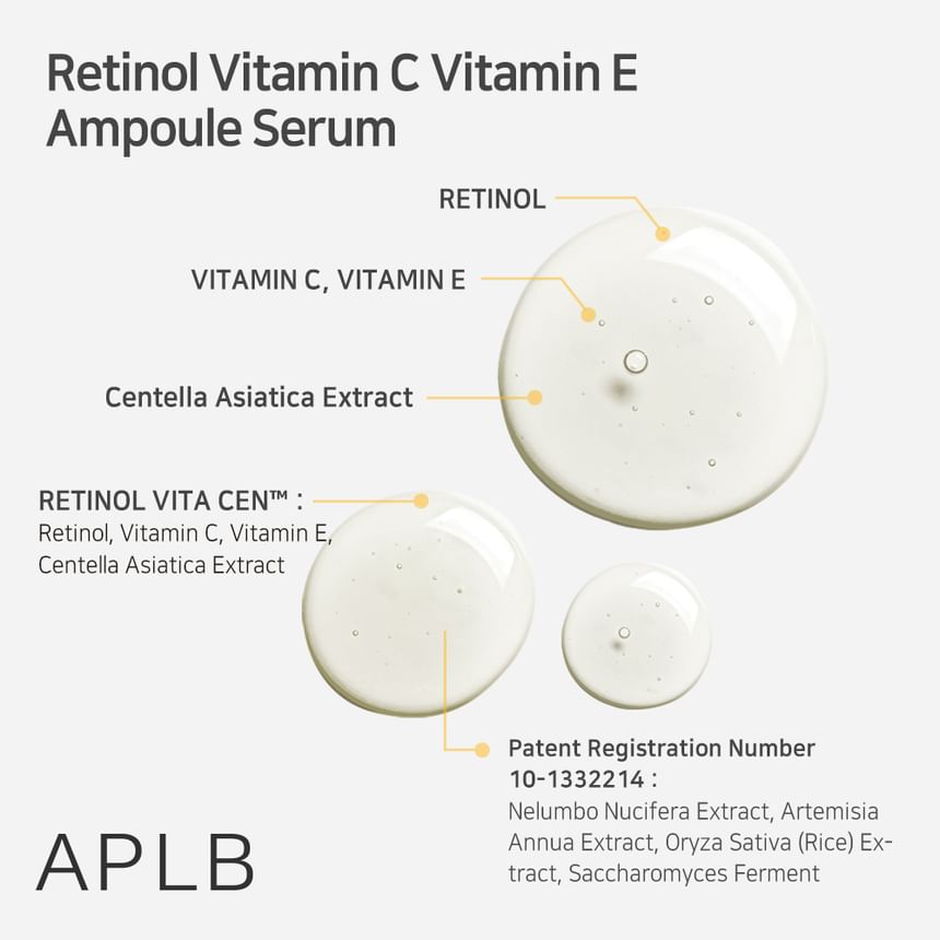 APLB - Retinol Vitamine C Vitamine E Ampulserum
