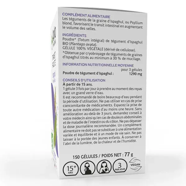 Arkopharma Arkogélules Ispaghul Mucivital Bio 150 cápsulas