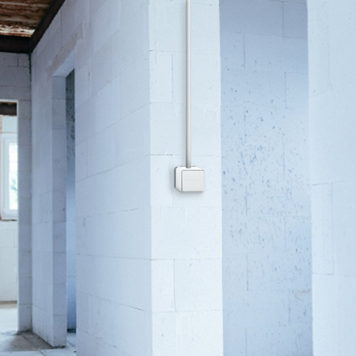 Poussoir étanche complet saillie Schneider Electric Mureva Styl blanc
