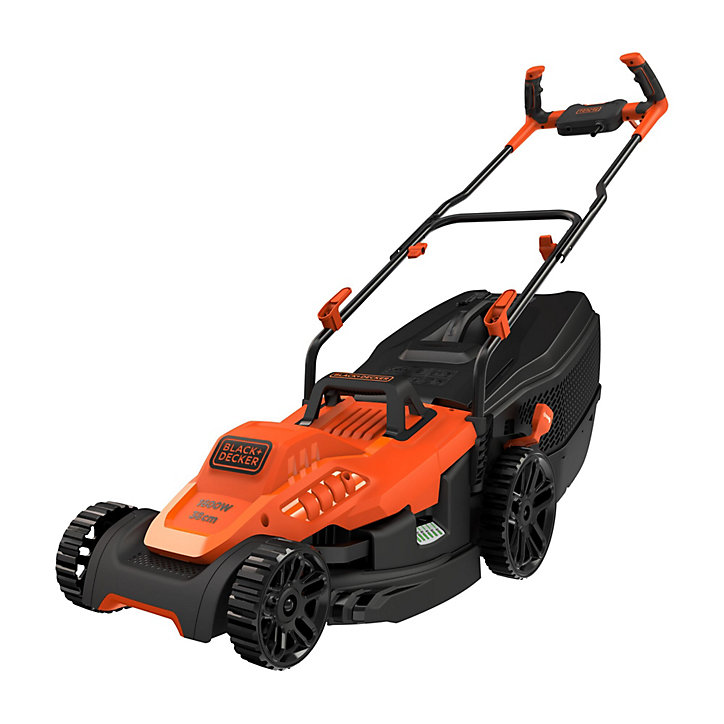 Tondeuse électrique Black & Decker BEMW471BH-QS 1600 W largeur de coupe 38 cm surface conseillée 600 m²