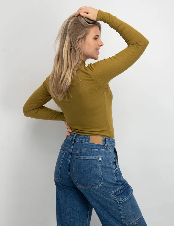 Harper & Yve T-shirt Yenn met col FW23P502