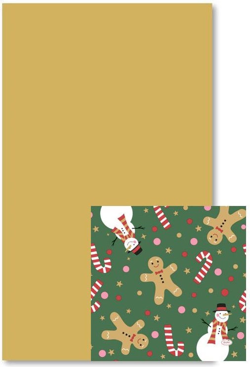 Duni Kerst tafeldecoratie combipakket goud 4,3 x 20 x 35 cm