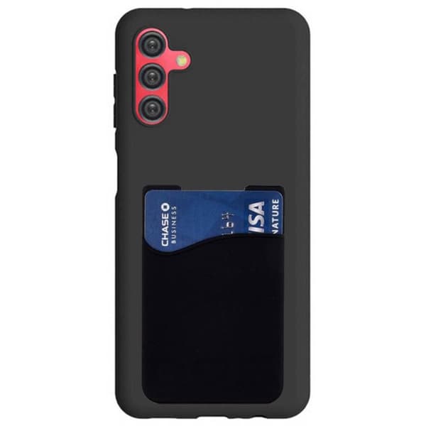 Silikon deksel med kortholder Samsung Galaxy A05s - Svart