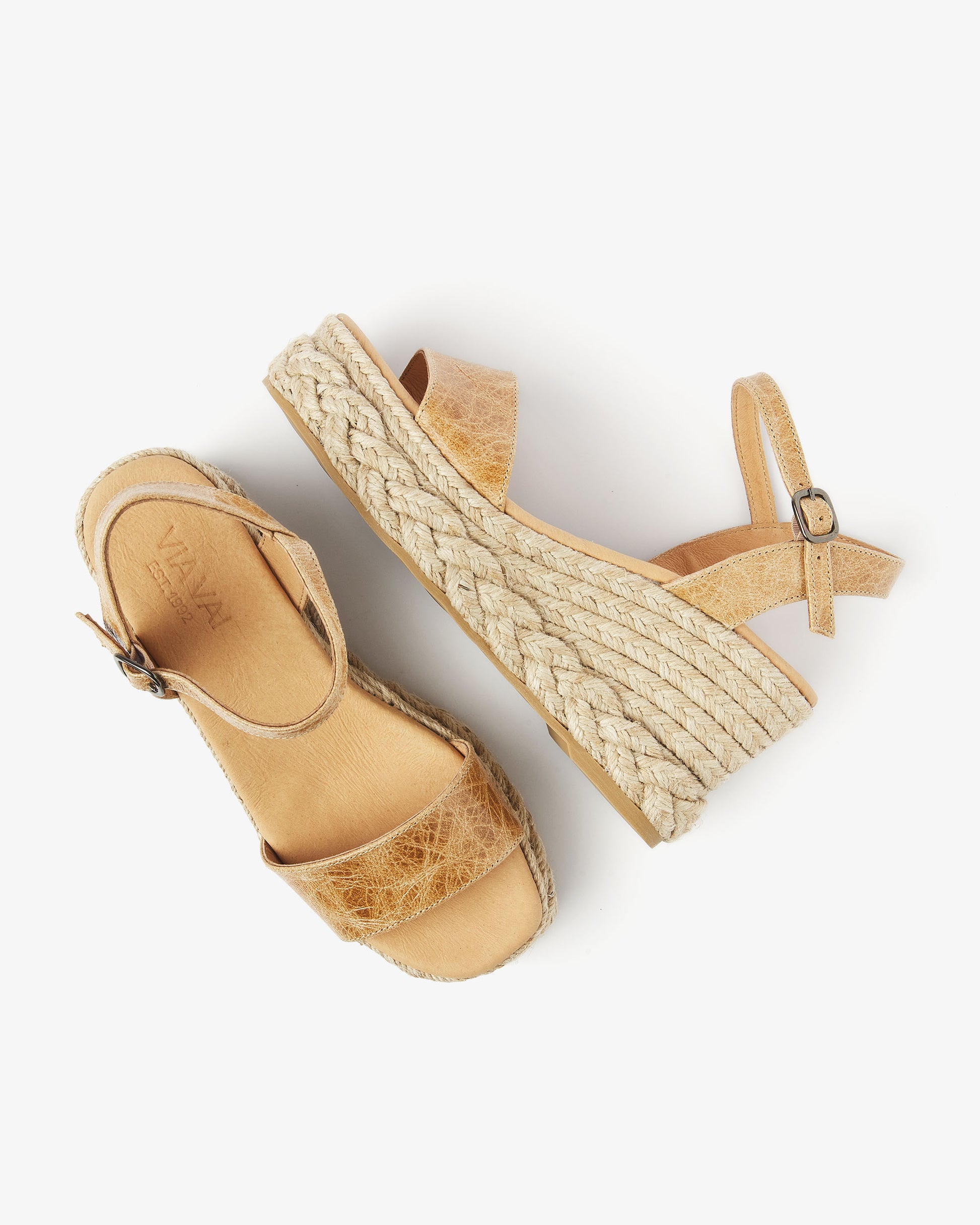 VIA VAI cognac espadrilles  Capri Neva