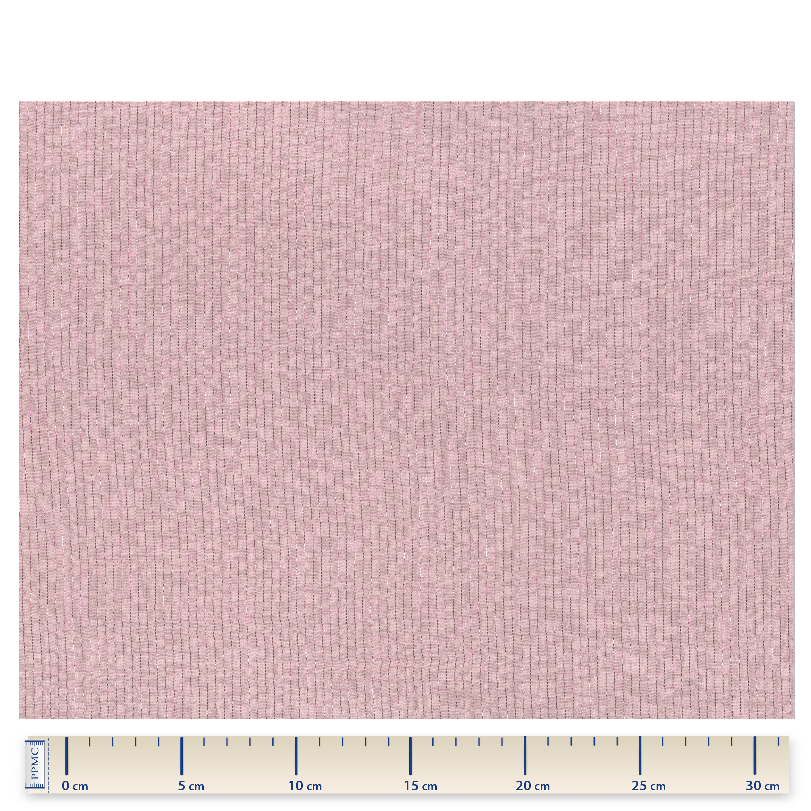 Tissu Coton Au Mètre Gaze Lurex Rose