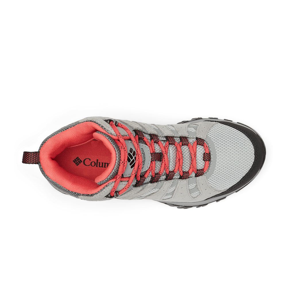Columbia REDMOND III MID WATERPROOF - Chaussures de randonné Femme steam/red coral