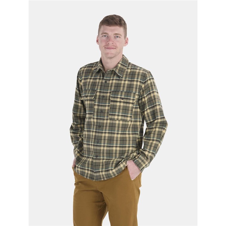 Marmot Doran Midweight Flannel Ls Dark Green