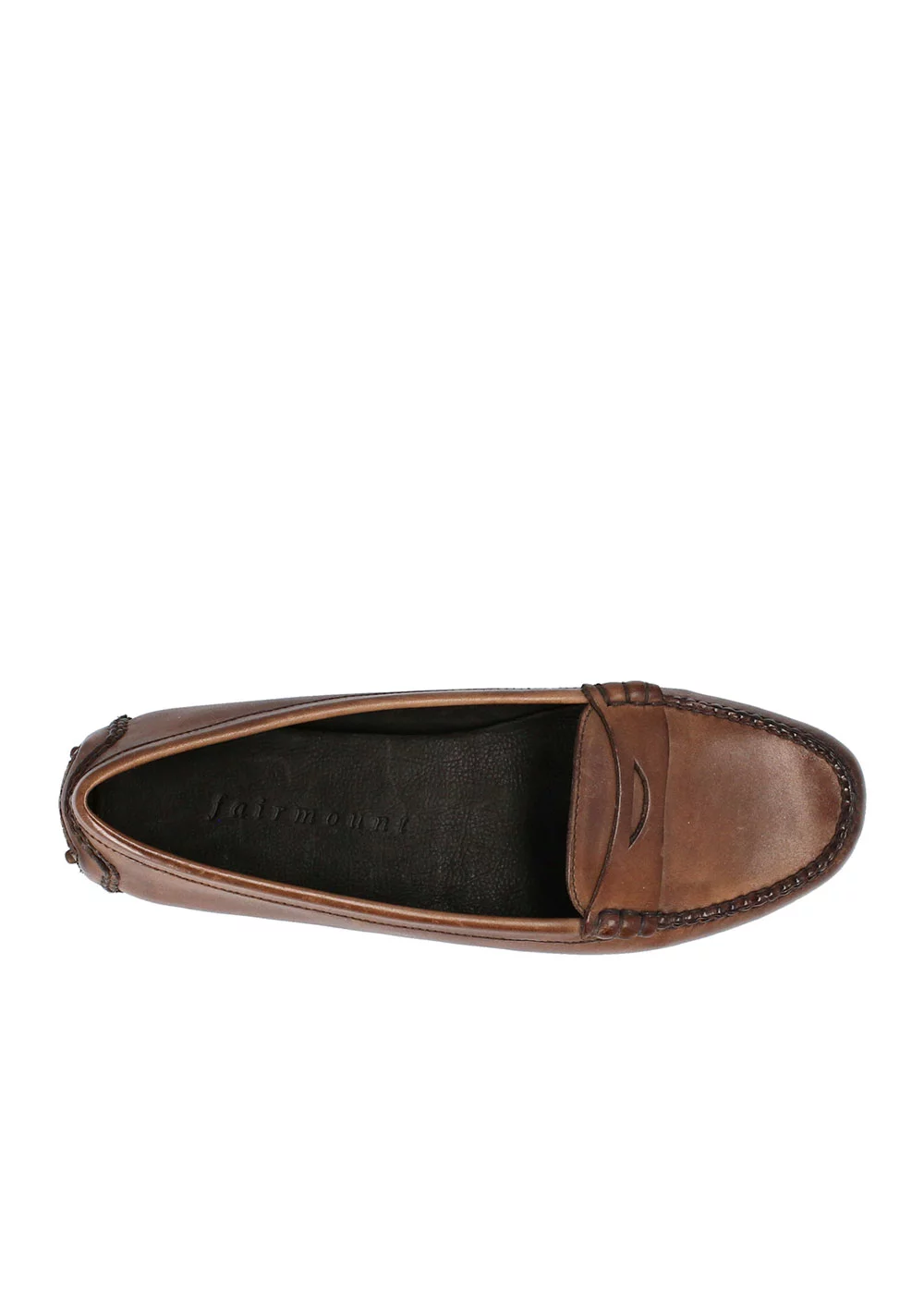 MOCASSIN ROUND DRIVER CUIR CHOCOLAT