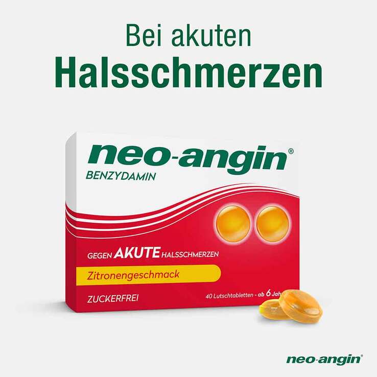 neo-angin Benzydamin gegen akute Hasschmerzen Zitrone, 40 St