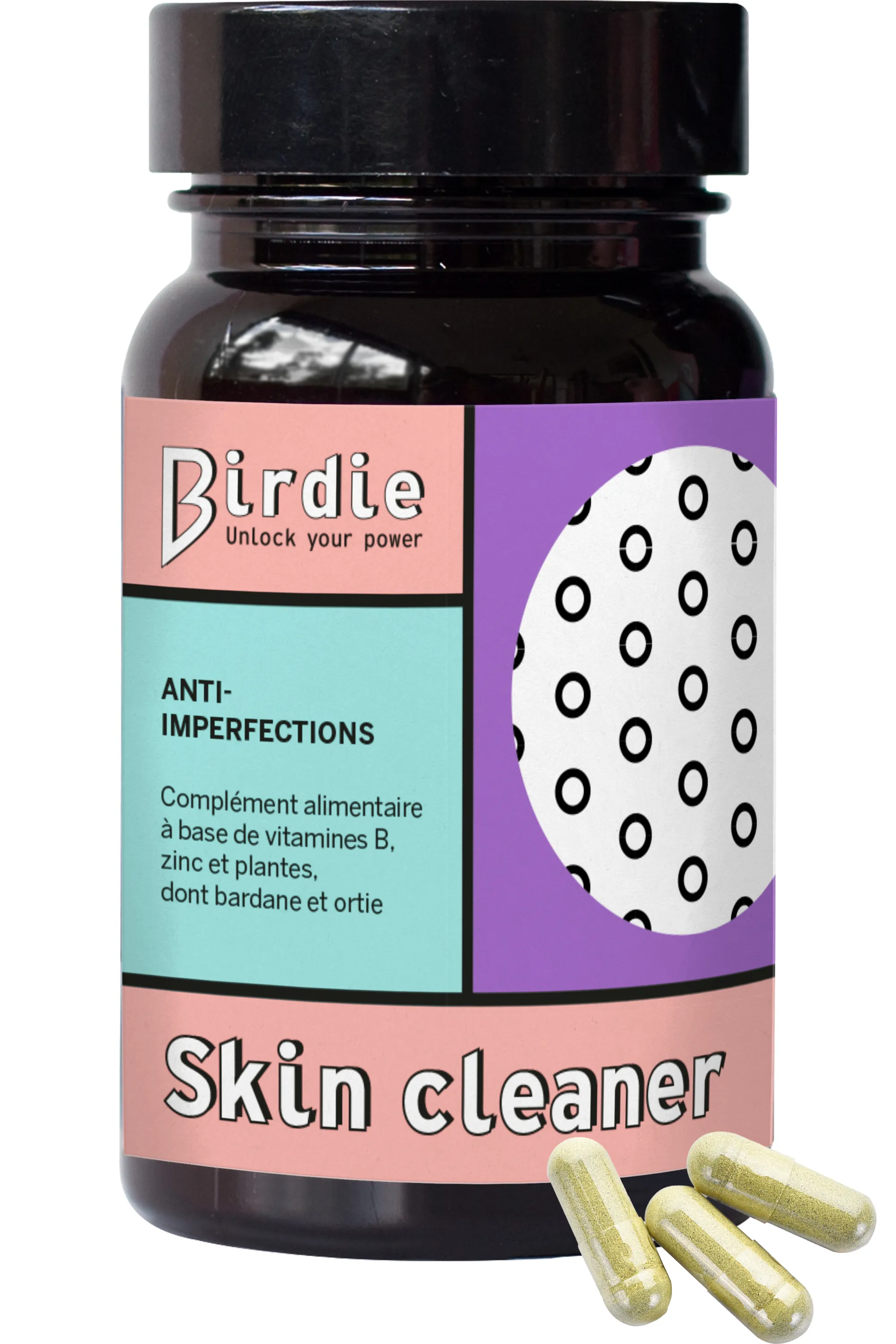 Birdie Compléments alimentaires anti-imperfections Skin cleaner-10.8 g