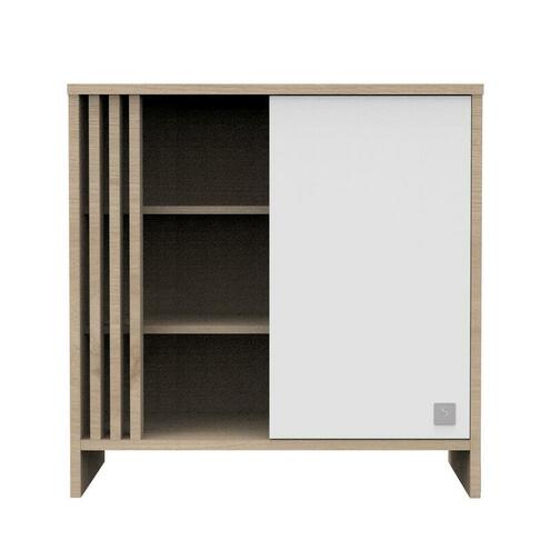 Commode 1 Porte 3 Niches TOKYO Blanche - SAUTHON