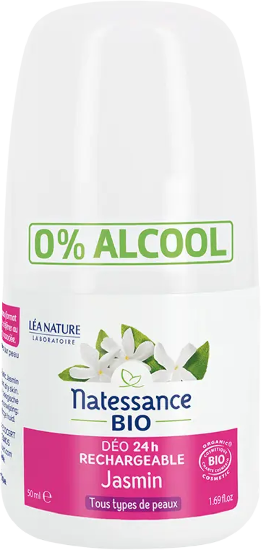 Natessance  Deo Roll-on Jasmin, 50 ml
