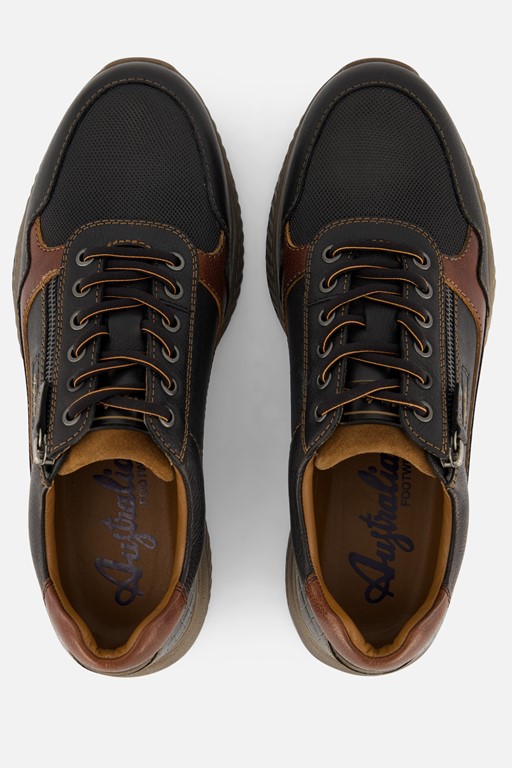 Australian Hatchback Sneakers zwart Leer