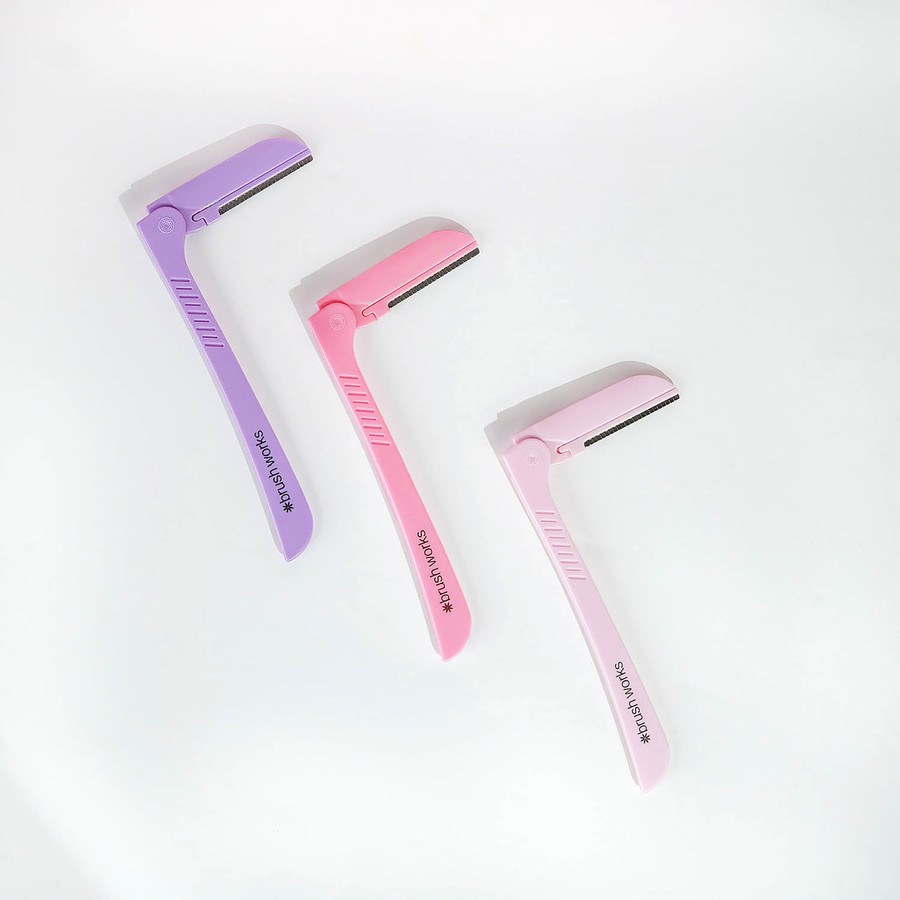 Brushworks Precision Eyebrow Razor 3pcs