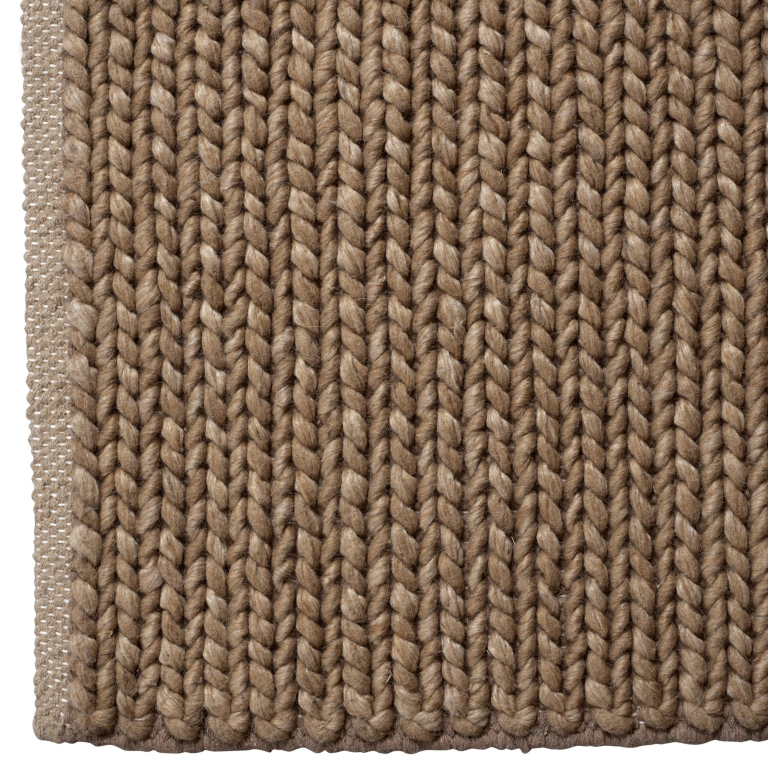 Bolia Braid vloerkleed 300x300 warm grijs