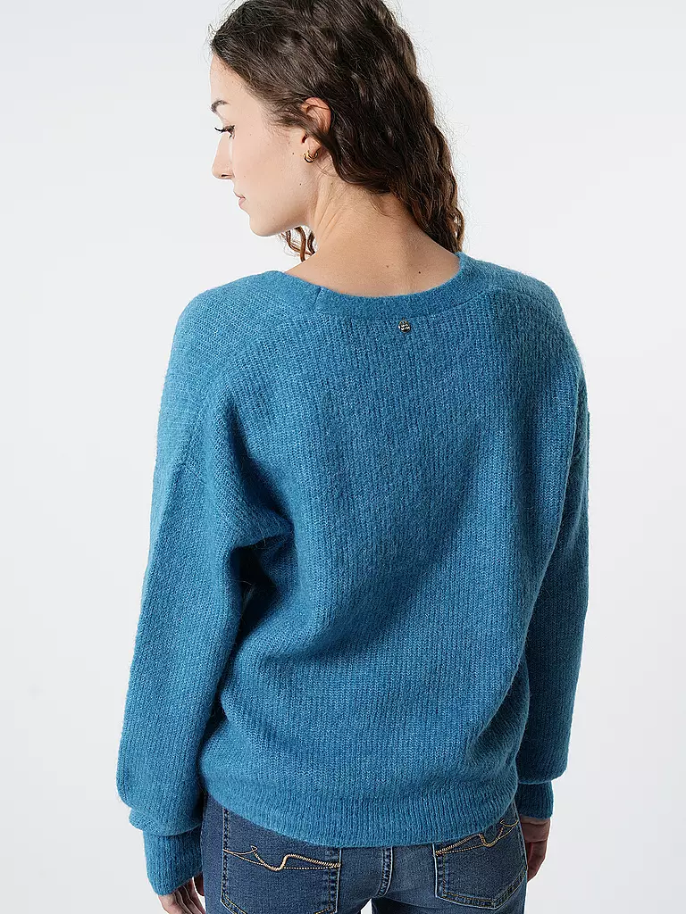 MOS MOSH Strickjacke MMTHORAV hellblau