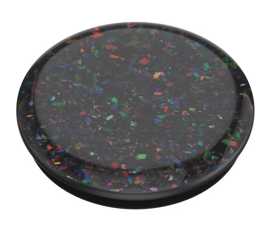 PopGrip Premium Finger Griff Halterung (Austauschbarer Top) für Smartphones / Tablets (803752) - Iridescent Confetti Oil Slick