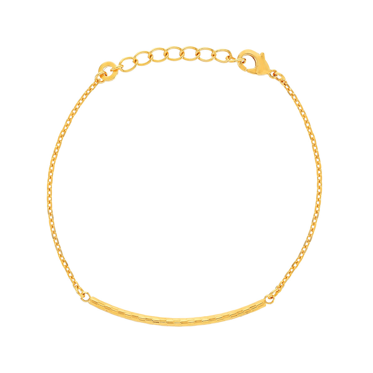 Bracelet plaqué or 16 à 19 cm