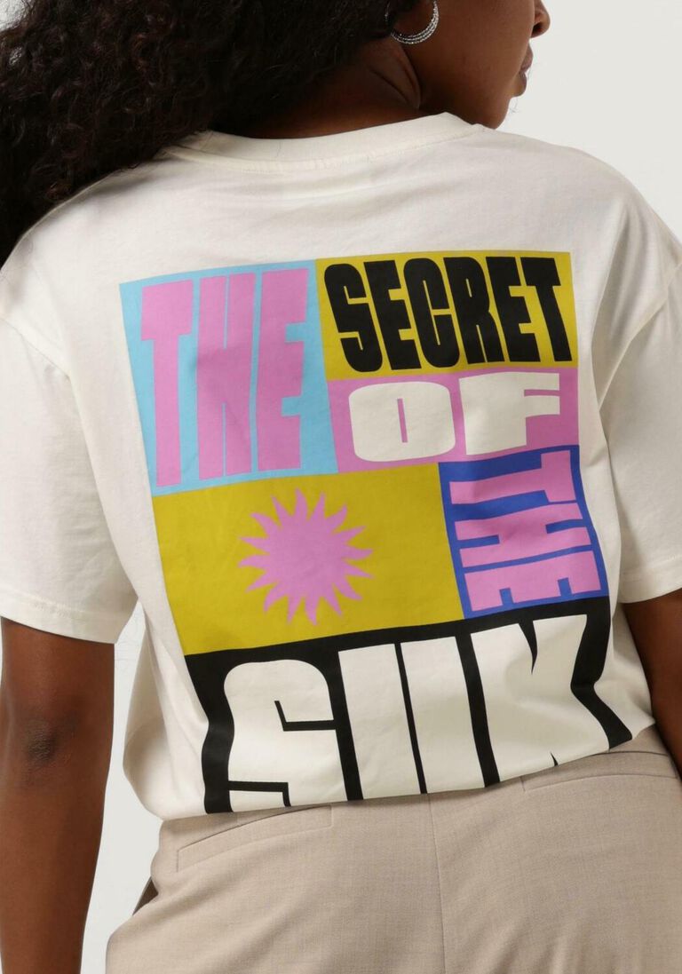 COLOURFUL REBEL witte colourful rebel t-shirt secret sun loosefit tee