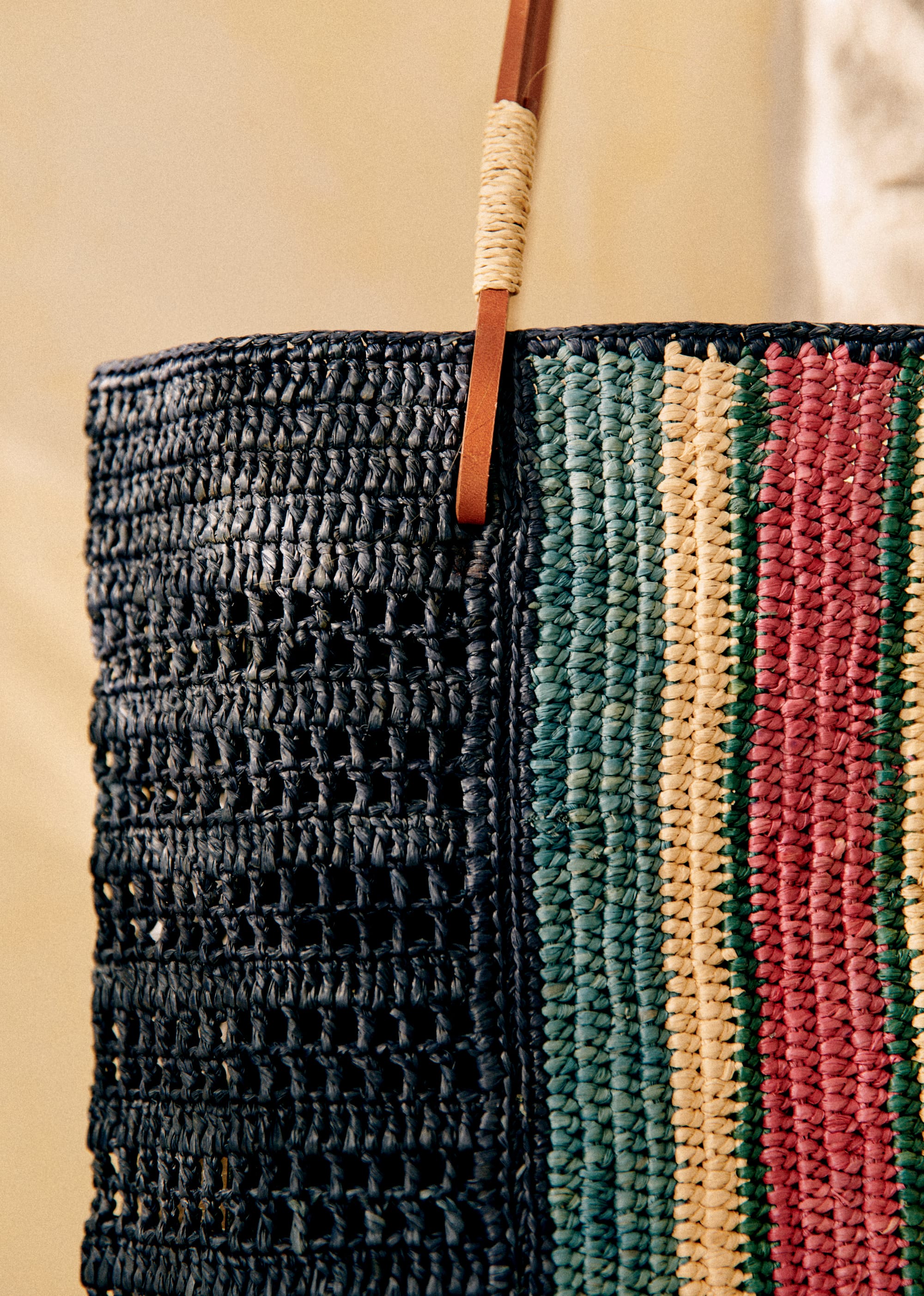 Panier Francisco - Rayures marine multi - SACS/NEW SACS Nos Paniers 5906413