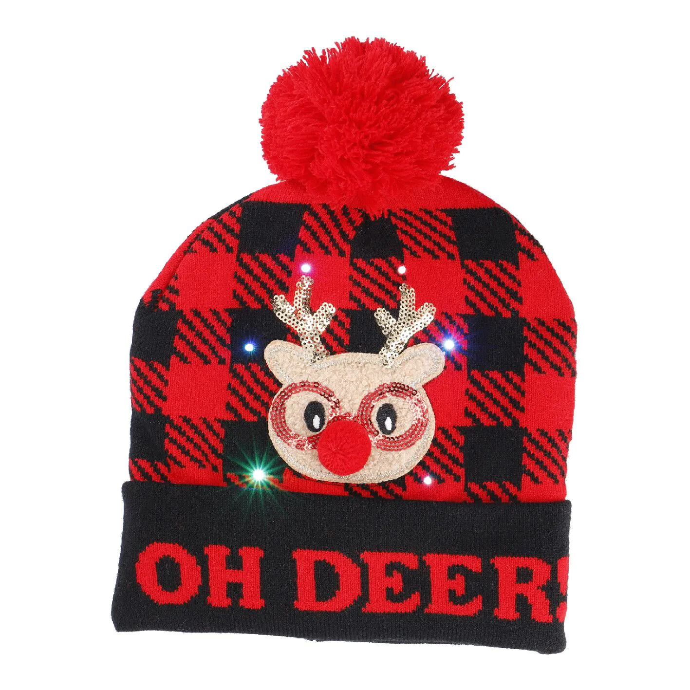 LED-Mütze Xmas, oh Deer