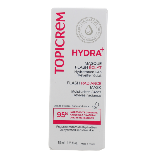 Masque hydratant éclat pour peaux sensibles Topicrem Hydra+