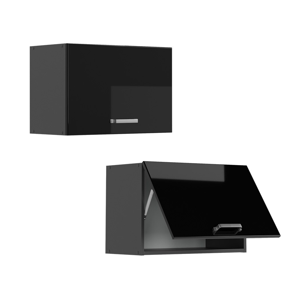 Vicco Hängeschrank flach Küchenschrank R-Line Solid Anthrazit Schwarz 60 cm modern