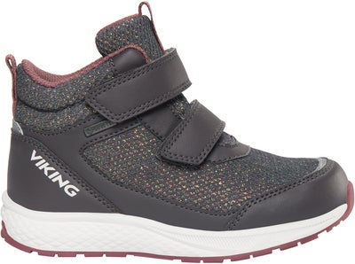 Viking Bouncy Glitter Mid 2V GTX Sneakers, Charcoal