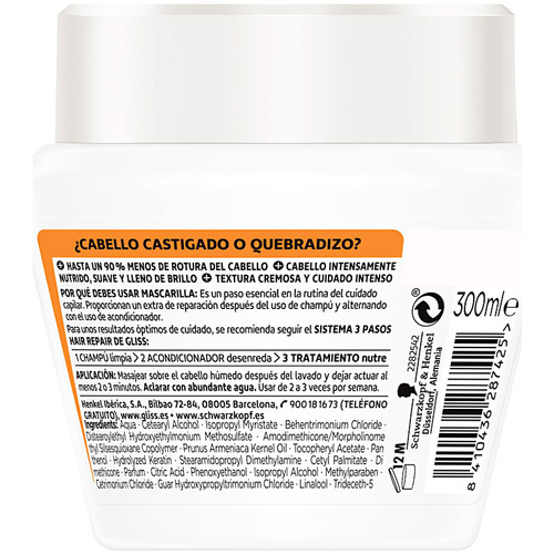 Schwarzkopf - Gliss Total Repair Mascarilla