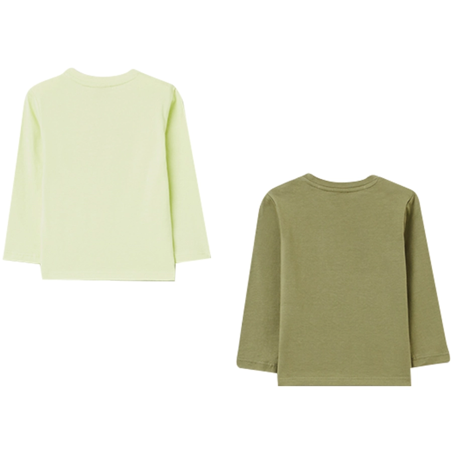 OVS Langarmshirt 2er Pack Shadow Lime