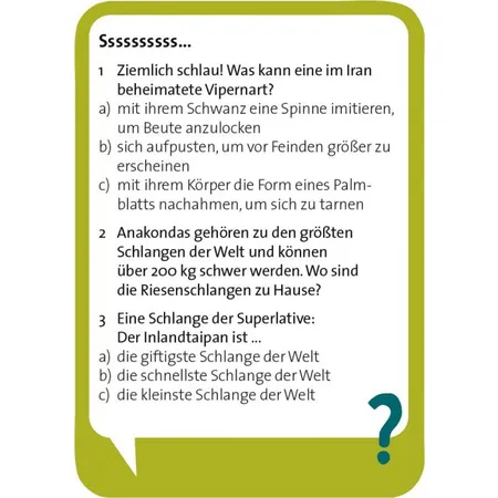 moses. Pocket Quiz Verrückte Natur