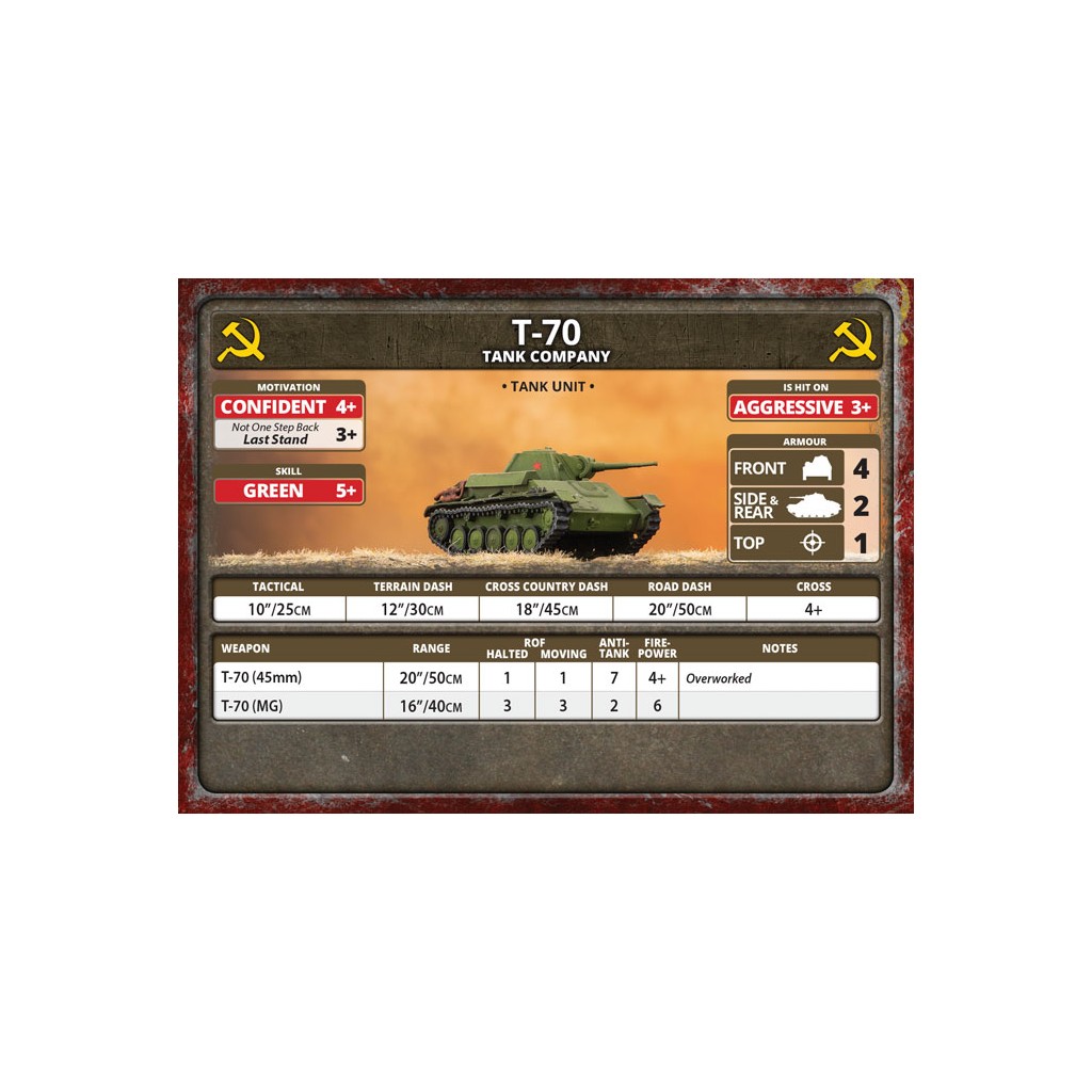 Flames of War - T-70 Tank Company