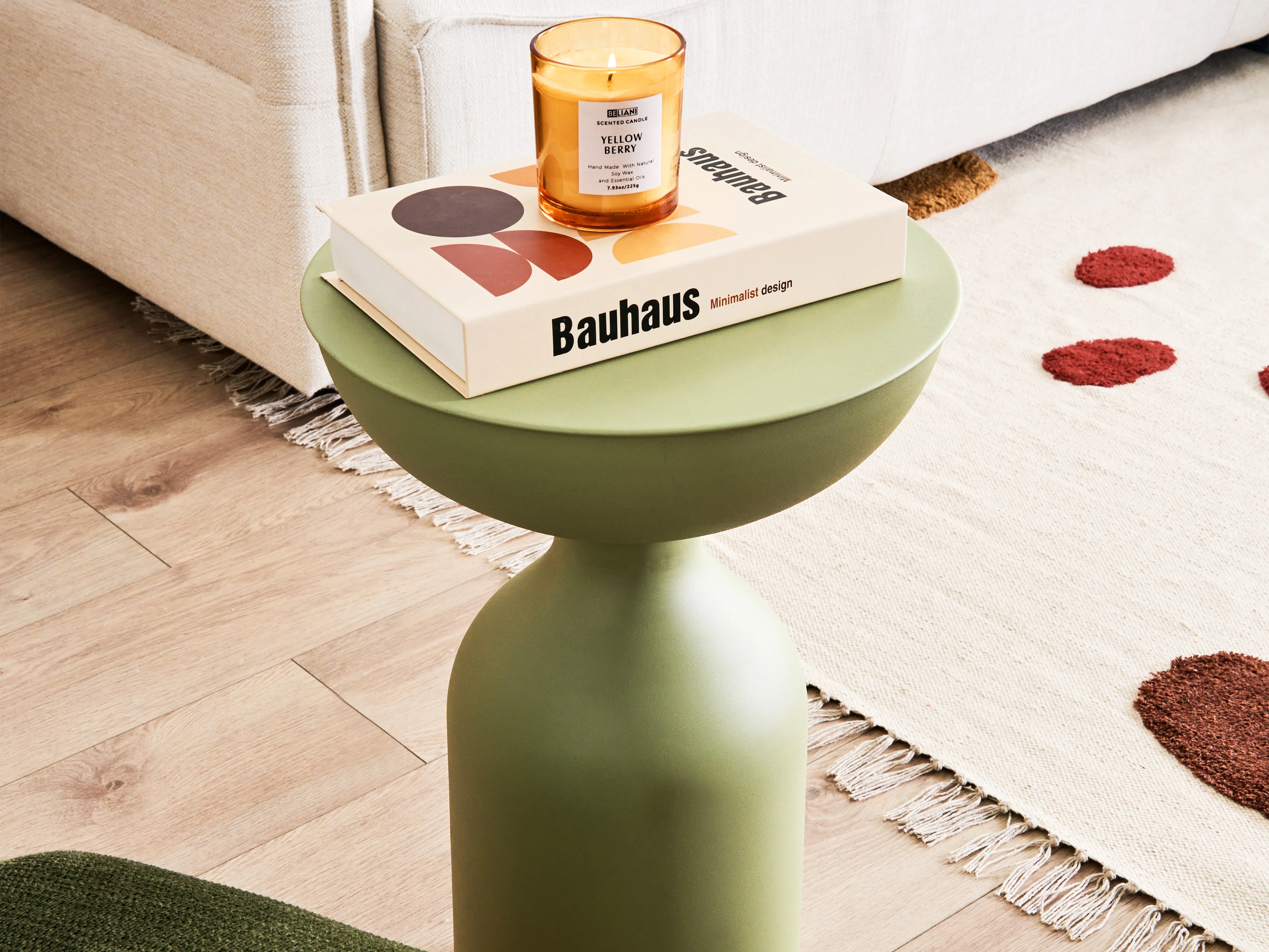 Set van 3 geurkaarsen COLORFUL BARREL Soja wax Fruitige geurnoten