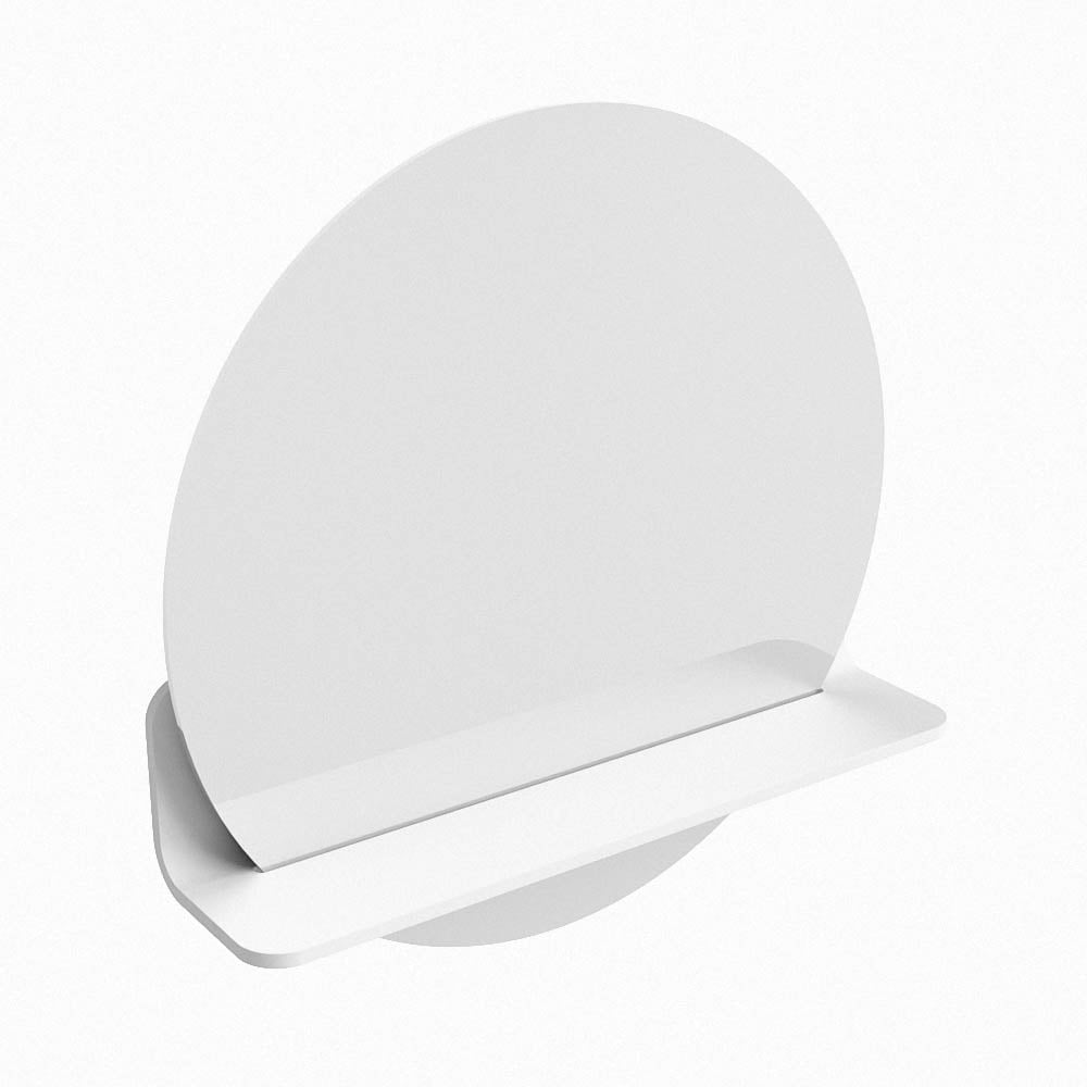 Mondiaz Spot spiegel rond Ø50cm met planchet talc