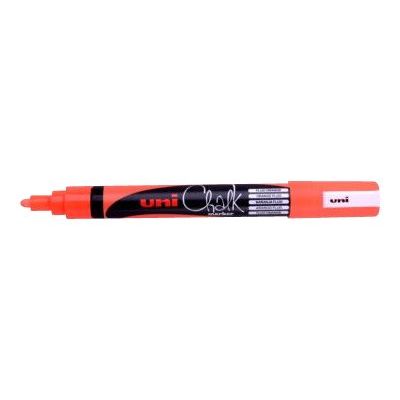 UNI CHALK - Marqueur craie - pointe moyenne conique - orange