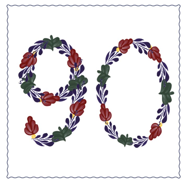 Boerenbont | Verjaardagskaart | 90