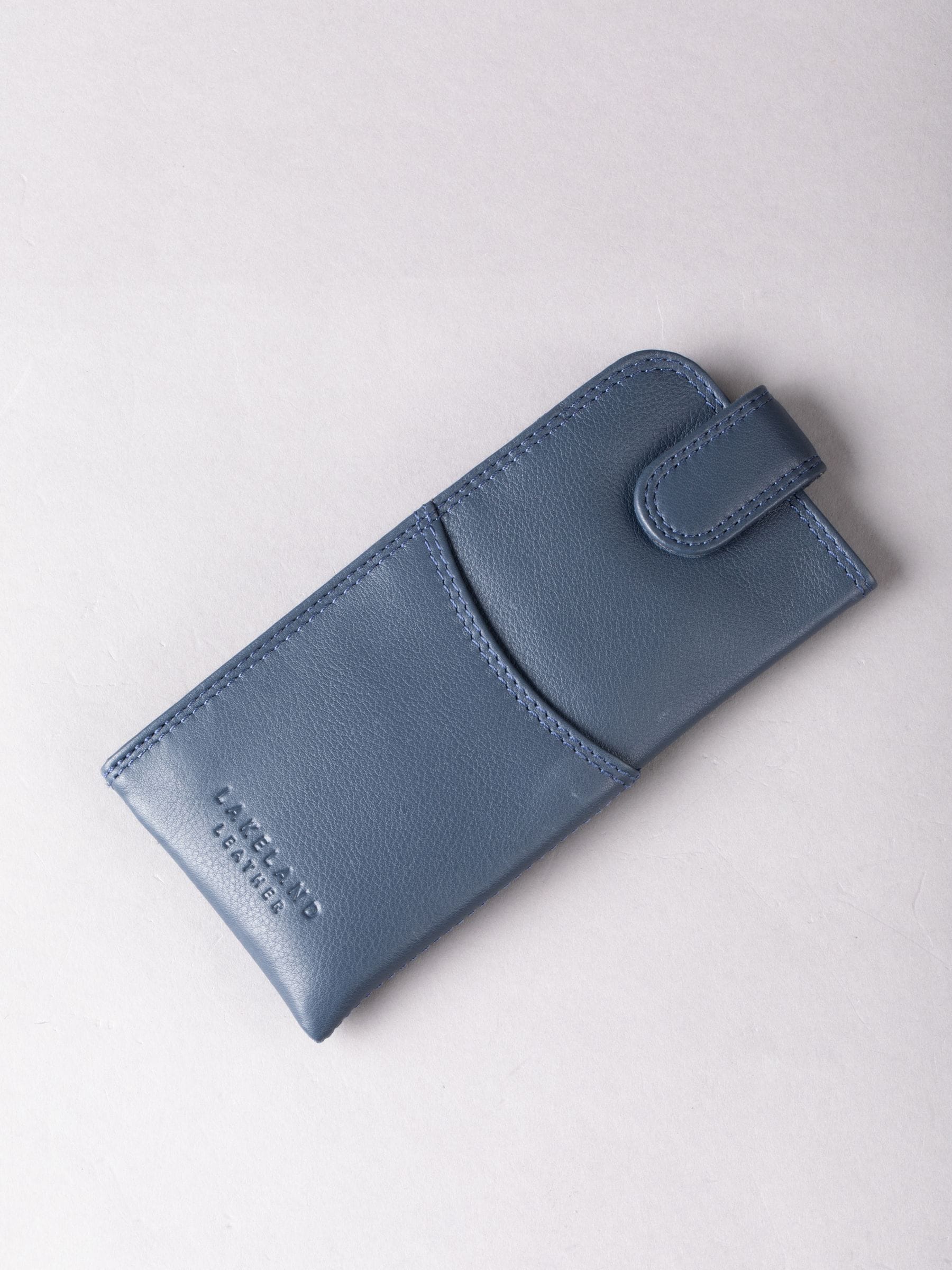 Marineblauw - Lakeland Leather Glasses Case