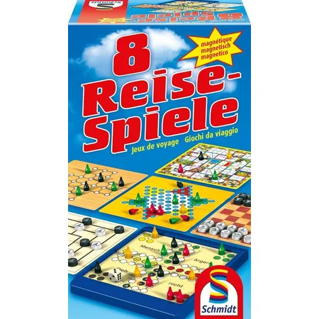 Schmidt Spiele 8 Reise-Spiele, magnetisch