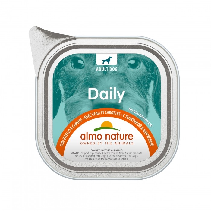Almo Nature Pâtées Chien Adulte - Daily No Gluten - 32 x 100 g