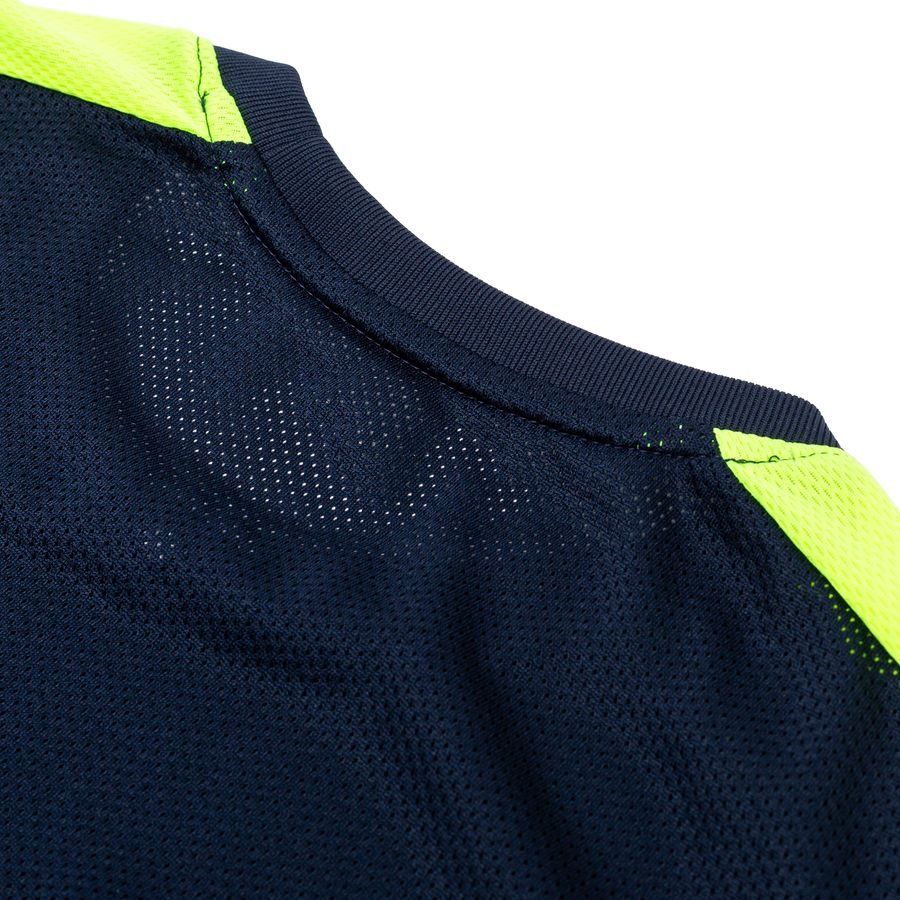 Nike T-shirt d'Entraînement Dri-FIT Academy - Bleu Foncé/Jaune Fluo/Blanc Femme