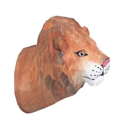 ferm Living Haken - Handgeschnitztes Holz - 9,5x9,5x5 cm - Løve
